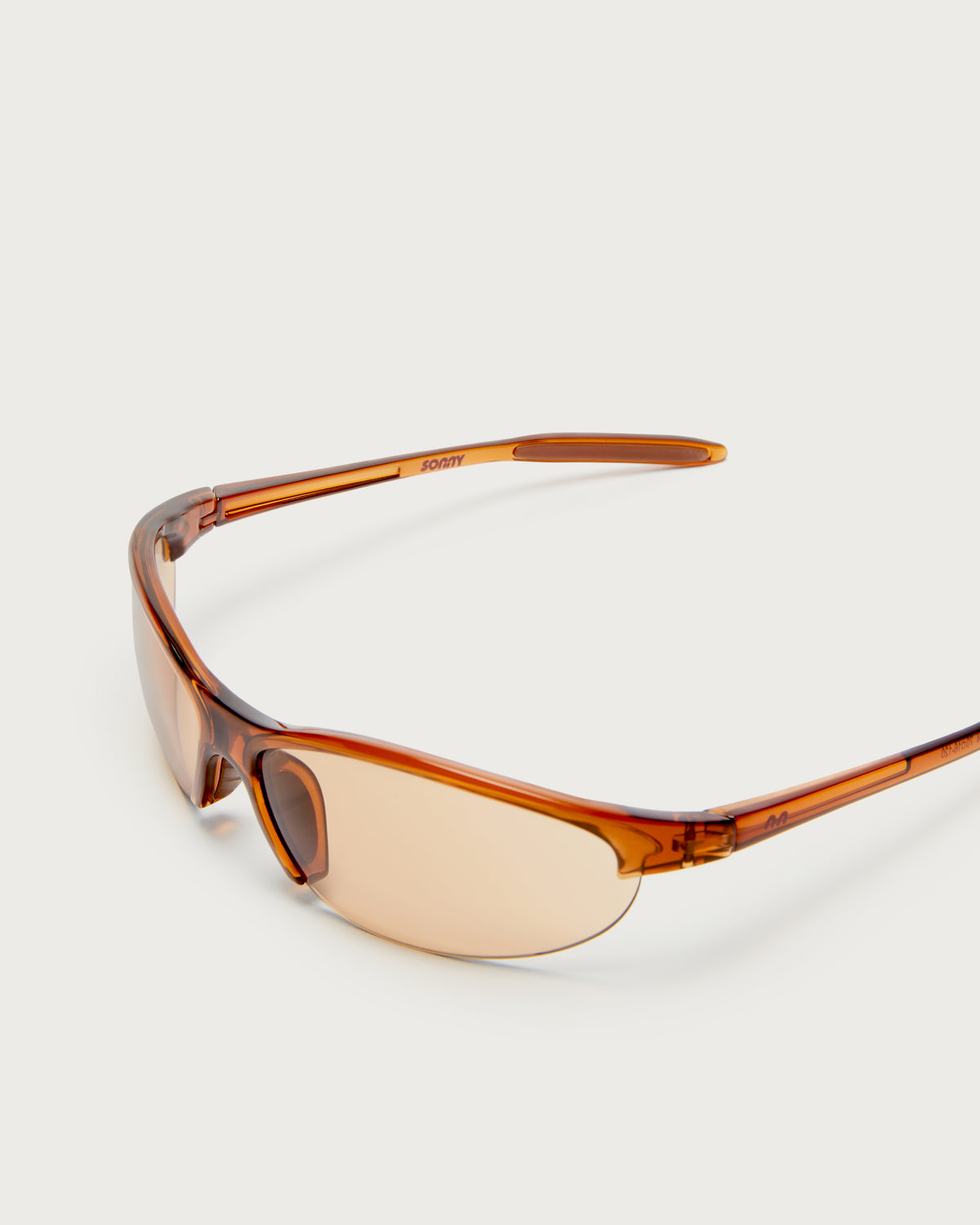 The SONNY sunglasses in Tan, front close view